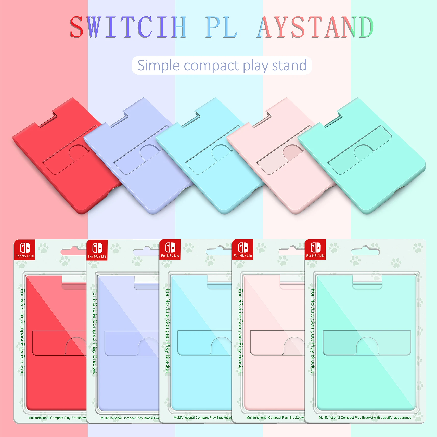 NS Normal Switch Подставка для игровой консоли для Nintendo Switch 1/2Mobie Phone Pad Розовый держатель Классический кронштейн NS Регулируемые аксессуары