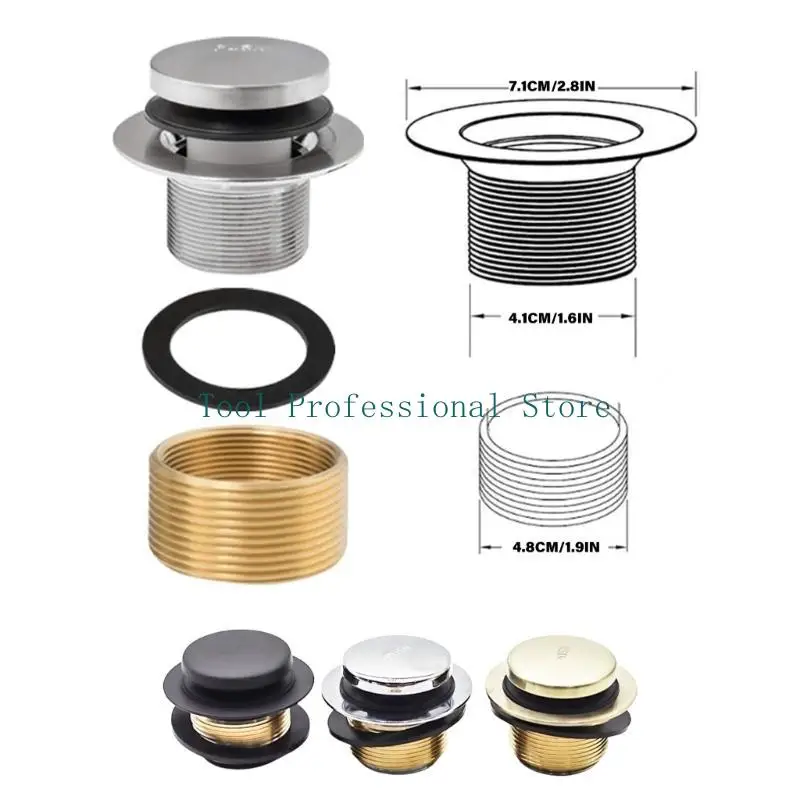 57QF حوض الاستحمام حوض استنزاف تحويل أطقم حوض الاستحمام استنزاف السدادات قابس التصريف مع فتحتين يفيض فاسبلاتيس لحوض قائم بذاته