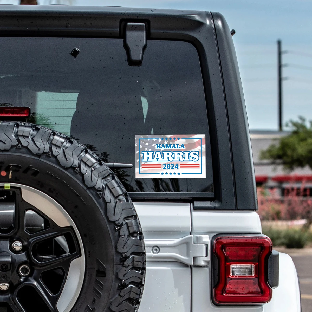 10pcs Kamala Harris 2024 adesivi, presidente Kamala Harris 2024 Flag Bumper Sticker decalcomanie in vinile impermeabile per finestrino dell\'auto,