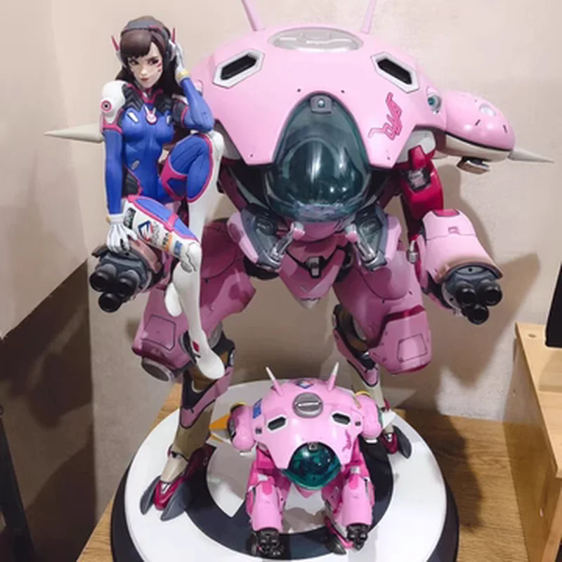 

Original Overwatch Mecha hero Action Figures DVA Statue Anime Figure PVC Collectible Model Toys In Stock Ornaments Desktop Gifts