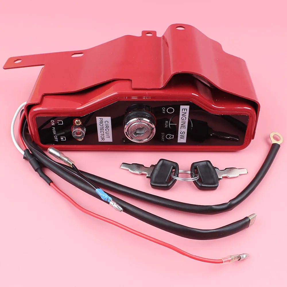 กล่องสวิตช์กุญแจพร้อมกุญแจ 2 ดอก สำหรับเครื่องยนต์ Honda GX390 GX340 13HP 11HP เครื่องตัดหญ้า เครื่องยนต์เบนซิน อะไหล่เครื่องยนต์ เครื่องเลื่อยยนต์เบนซิน