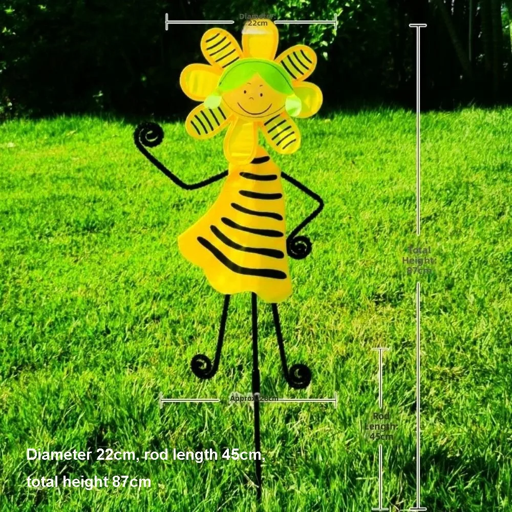 

Colorful Dancing Little Girl Windmill Cute Multistyles 3D Animal Belly Spinning Windmill Rainbow Oxford cloth Windmill