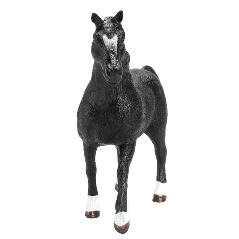 

Реалистичное украшение для детской комнаты и домашнего офиса: креативная фигурка животного, изящная пластиковая лошадь ручной работы