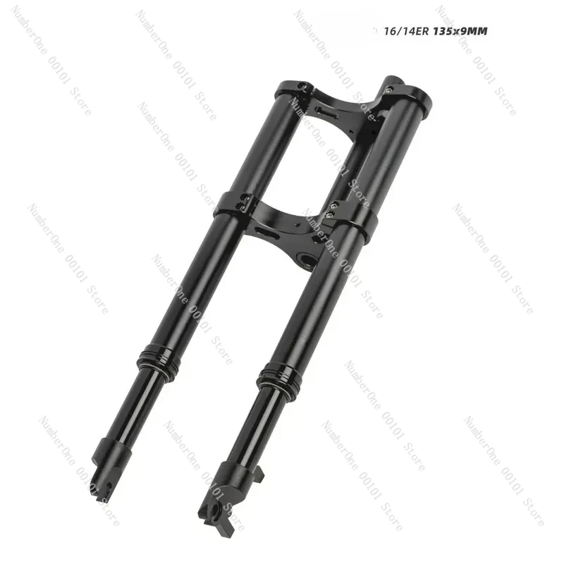 Scooter Snow 14Inch 16Inch Spring Oil Air 135Mm Quick Release Suspension Inverted Fat 16'' Bike Fork