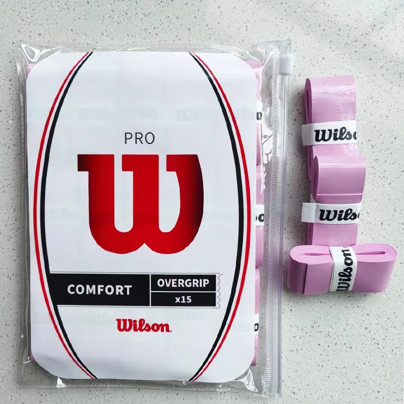 Wilso TENNIS Overgrip padel Racket เทปด้ามจับเดี่ยวป้องกันการลื่นอะไหล่สายรัดซับเหงื่ออุปกรณ์เสริมแบดมินตัน