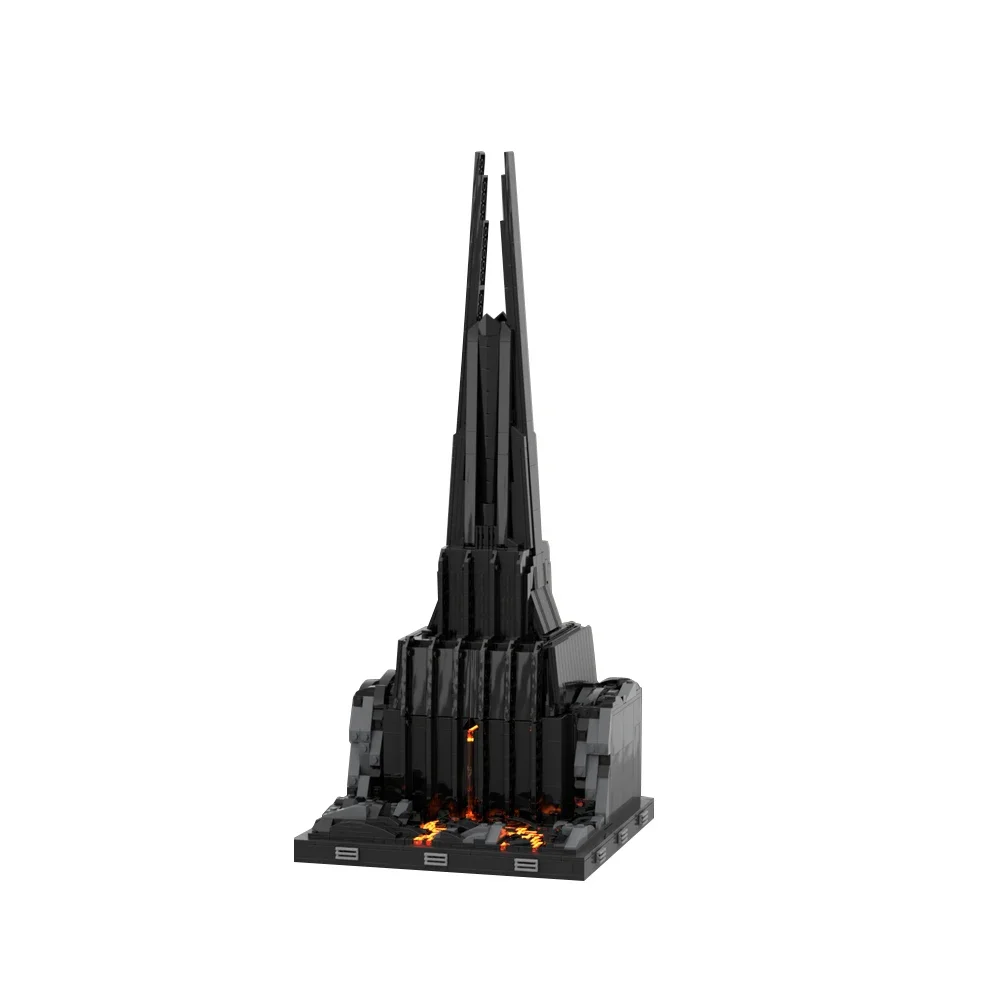 Gobricks moc arquitetura preta villa fortaleza vader bloco de construção conjunto world of warcraft castelo escuro educação tijolo crianças brinquedos