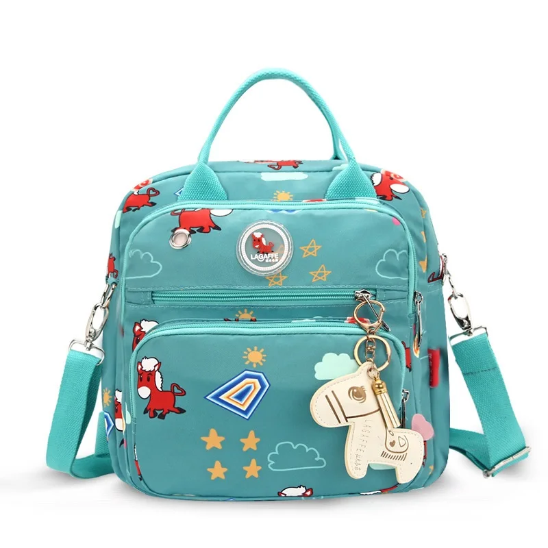 New Style Nylon Waterproof Baby Diaper Bag High Capacity Mummy Travel Shoulder Bag Multifunctional Maternity Mother Baby Handbag