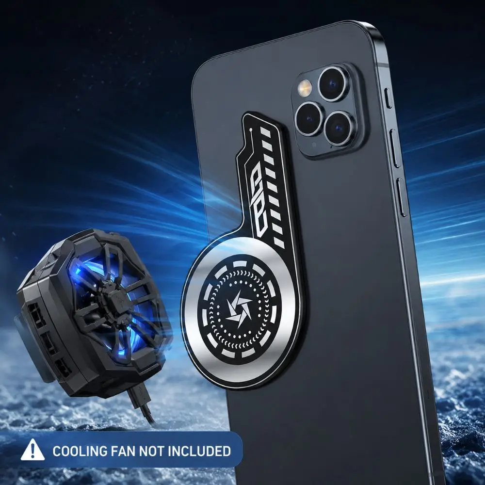 Portable Ultra-Thin Mobile Phone Radiator High Efficiency Universal Phone Cooler Fast Cooling Game Cooler Board Streaming