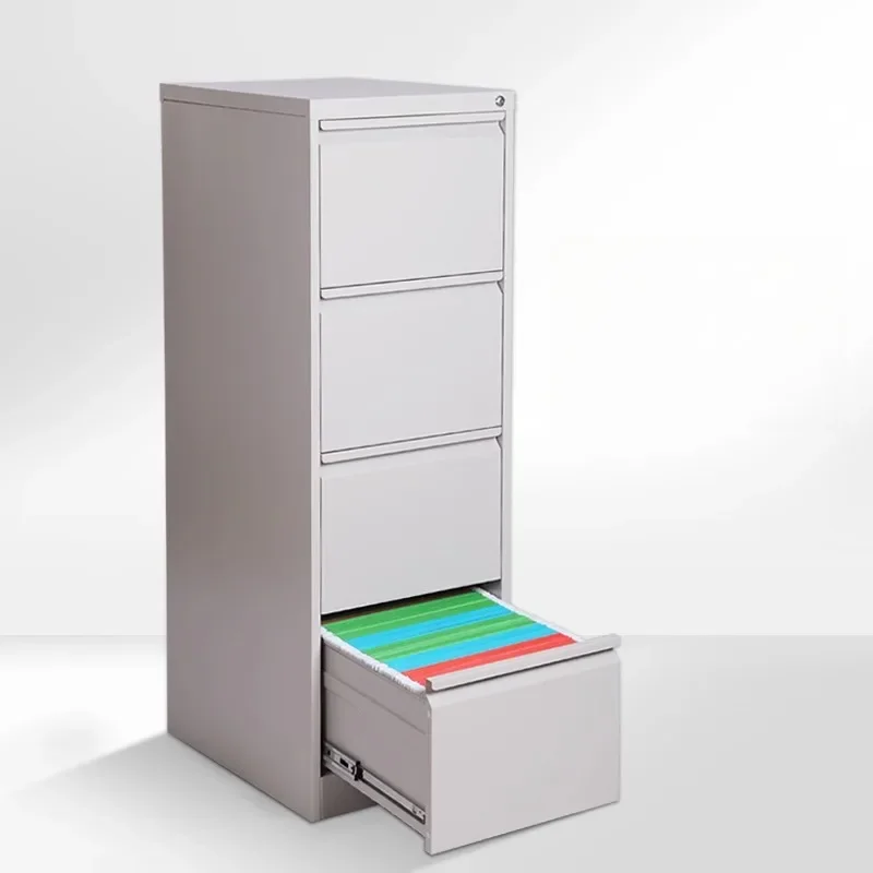 Card box, four buckets of documents, locked iron drawer, owner's contract filing cabinet