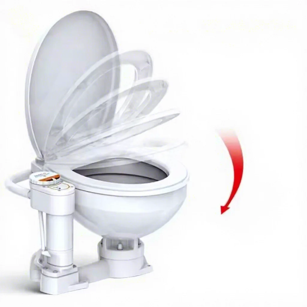 

Yacht Electric Toilet, RV, Sailboat, Self-priming Toilet, Marine Accessories, Ceramic Toilet