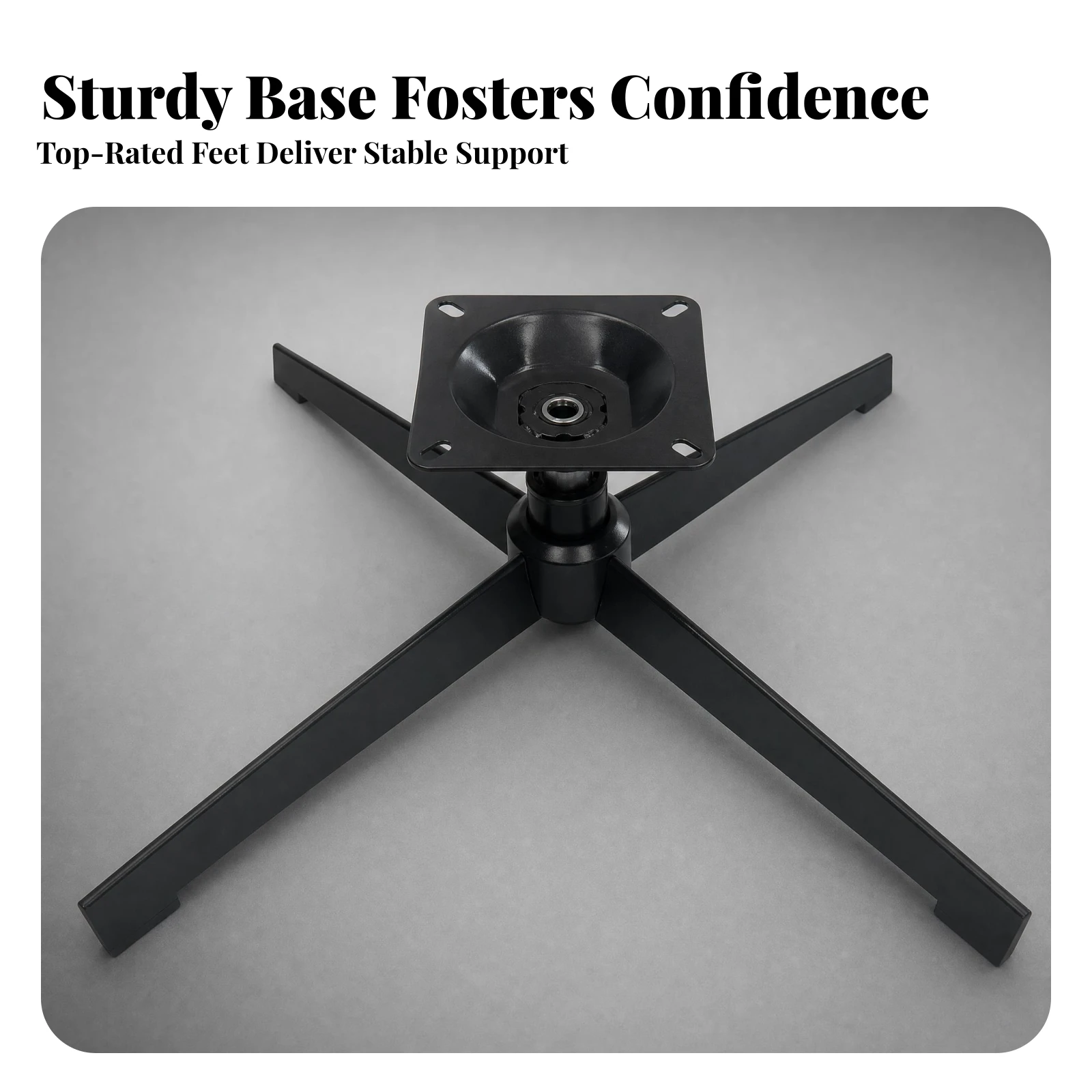 Swivel Chair Base Mounting Plate Fixed-Height Swivel Base