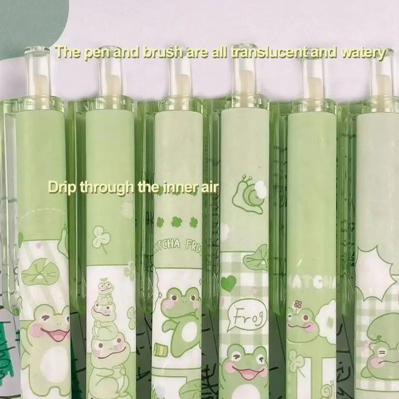 Cute Frog Gel Pens Kawaii Stationery Ballpoint Pen Ballpen Students Gifts Pen Fashion School Office Writing Supplies