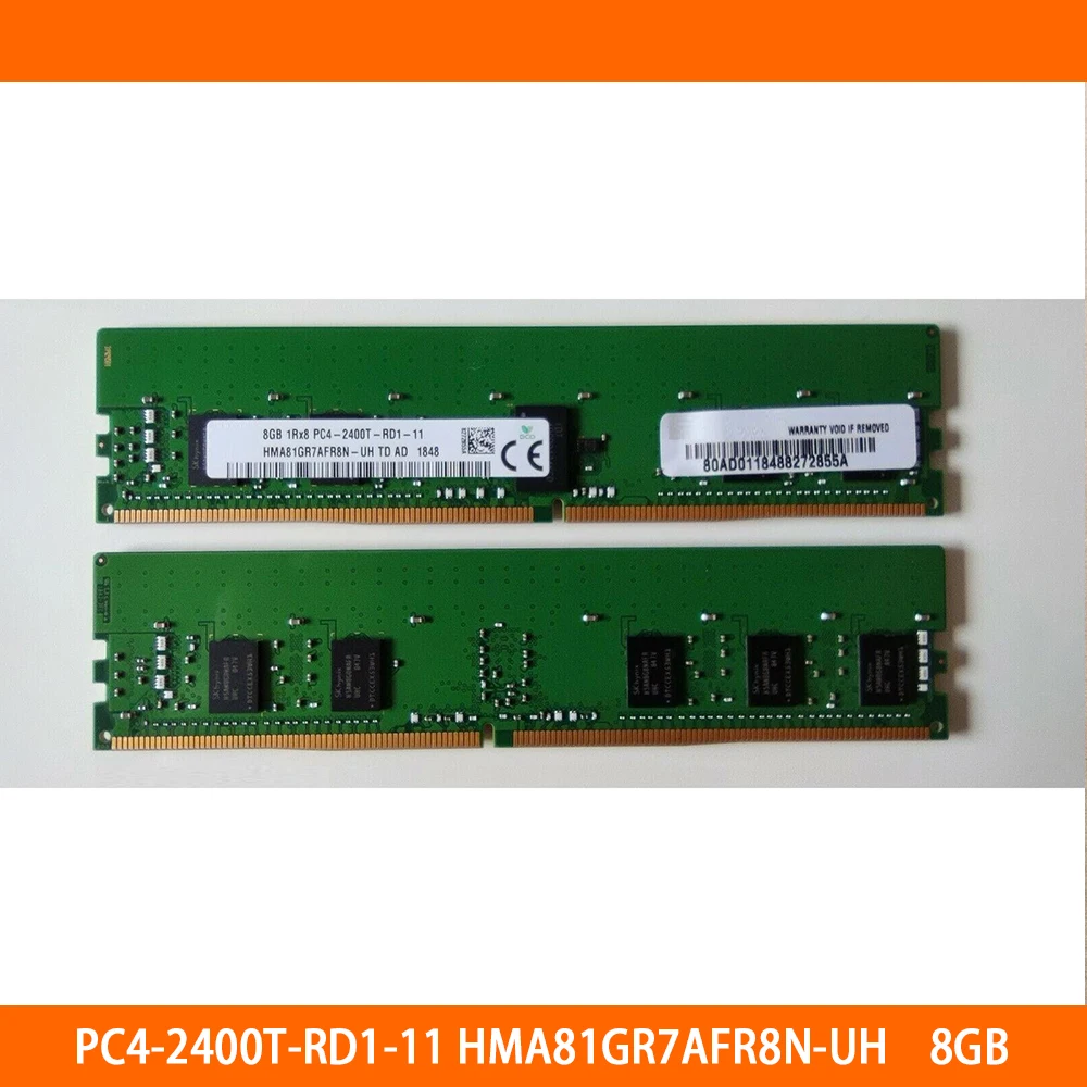 1 Stuks Ram 8Gb 1rx8 PC4-2400T-RD1-11 HMA81GR7AFR8N-UH Server Geheugen Hoge Kwaliteit Snel Schip