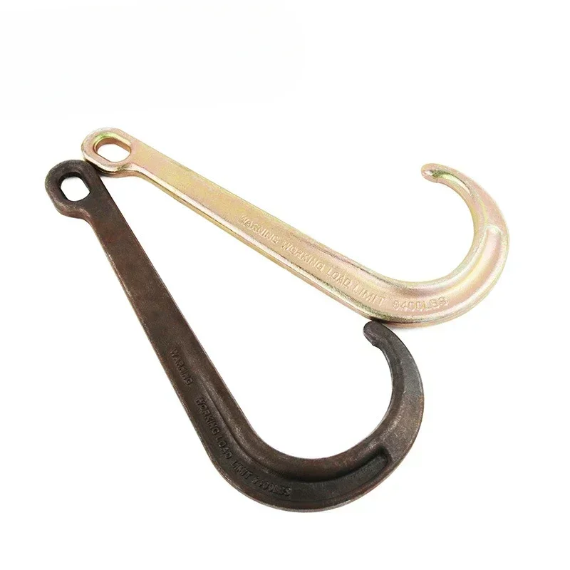 Large J Hook Carbon Steel Forged Trailer Safety Hook Wrecker Trailer Chain Large J Hook 15