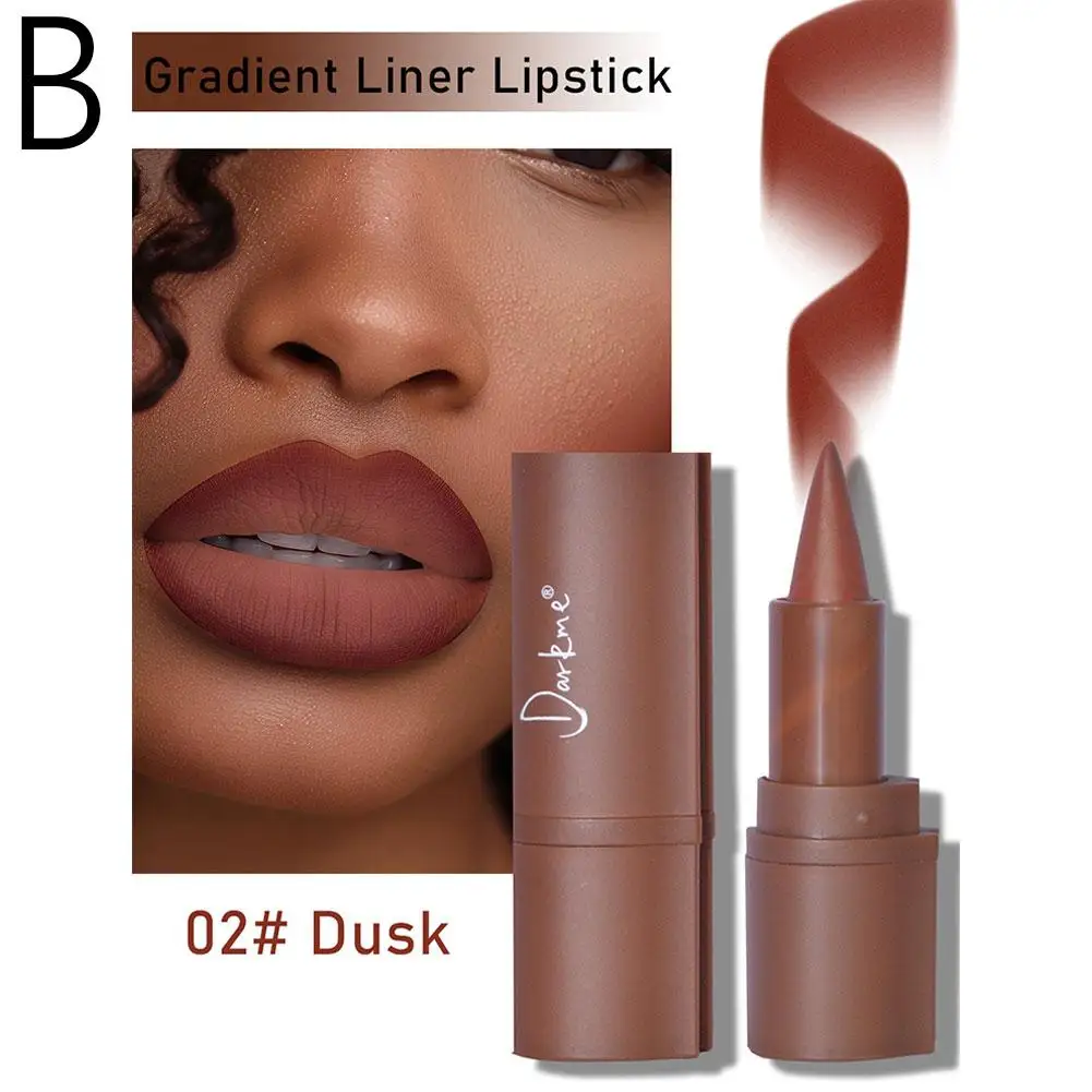 Fluwelen Lippenstift Gladde Lipliner Pen Make-Up Smudge-Proof 3d Cosmetische Tint Nude Lip Stick Lip Waterdichte Contouren Bruine Pe B9g3