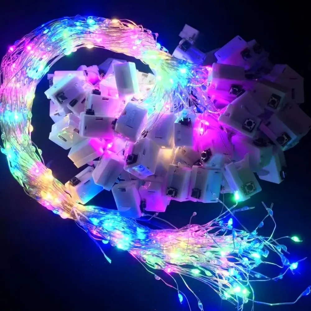LED Copper Wire String Lights Fairy Lighting Decorative Lamp For Wedding Party Holiday Gift Box DIY Festive Ornament