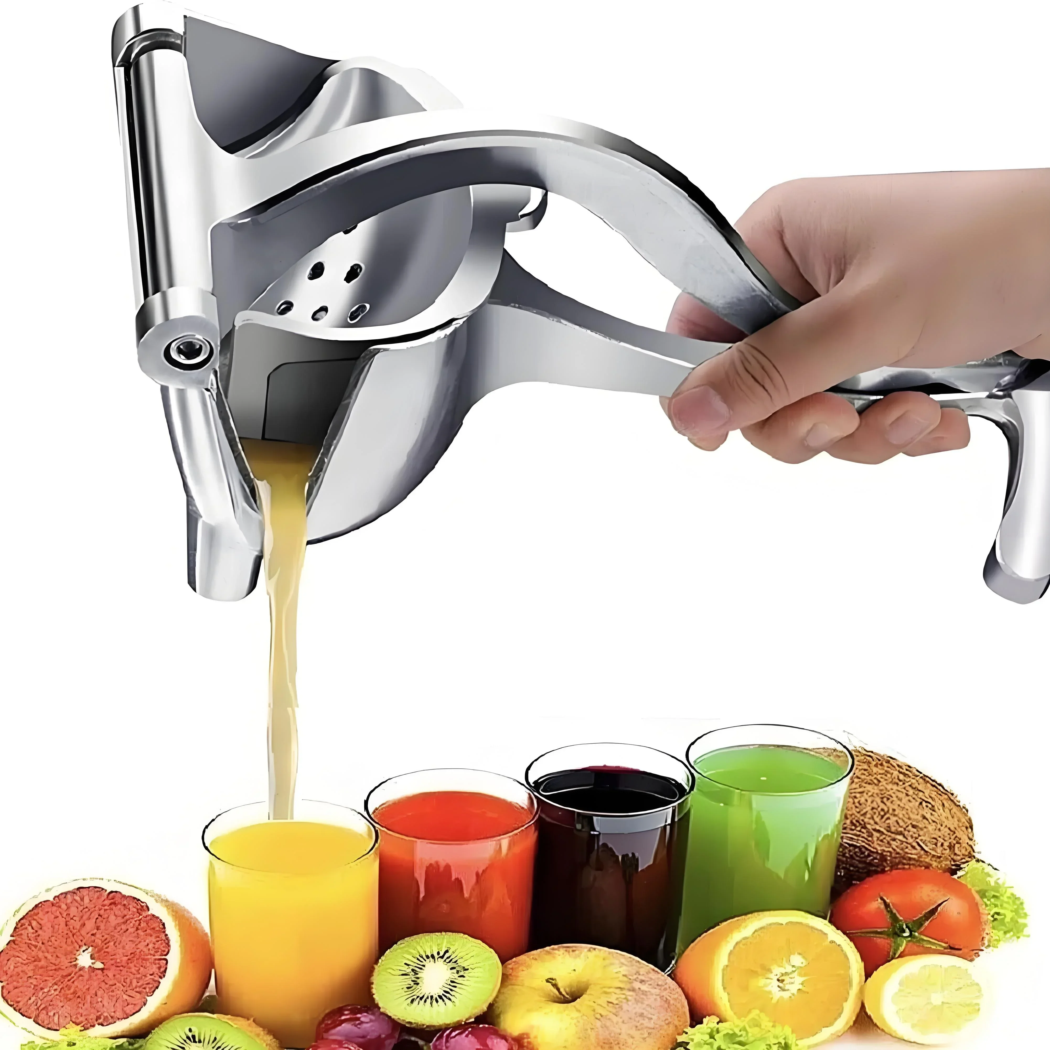 

3-in-1 Heavy-Duty Manual Lemon Juicer – Multi-Press Citrus Squeezer for Kitchen & Bartending (Non-Slip Grip)