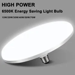 Lampadine a LED AC220V E27 lampade a risparmio energetico per uso domestico 6500K lampade da soffitto illuminazione garage lampada a tubo UFO