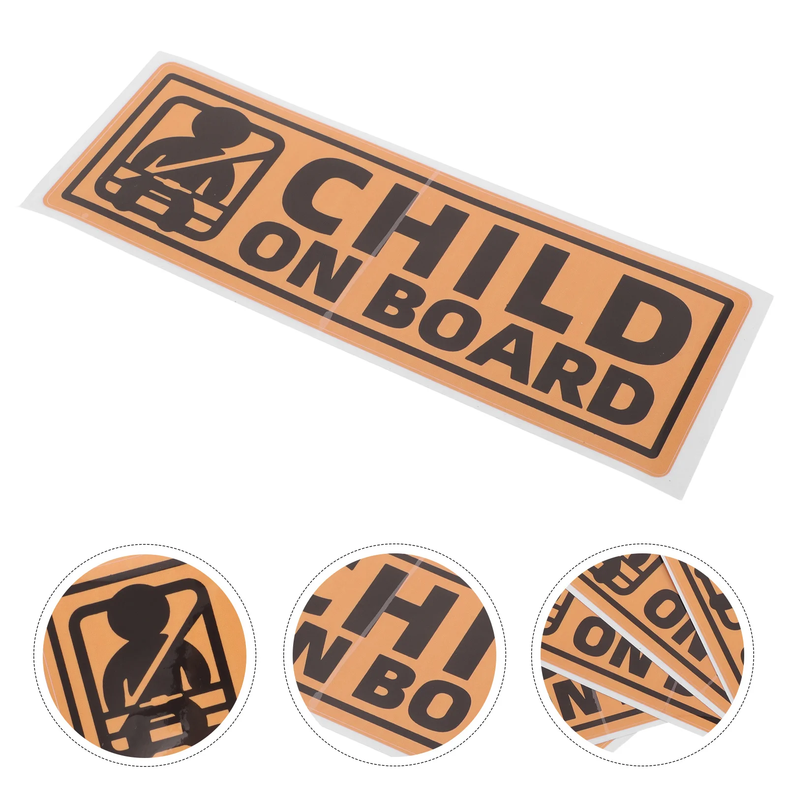 

10Pcs Child on Board Signs Bright Yellow Waterproof Baby Warning Decals for Truck Car Rear Safety Warning Stickers