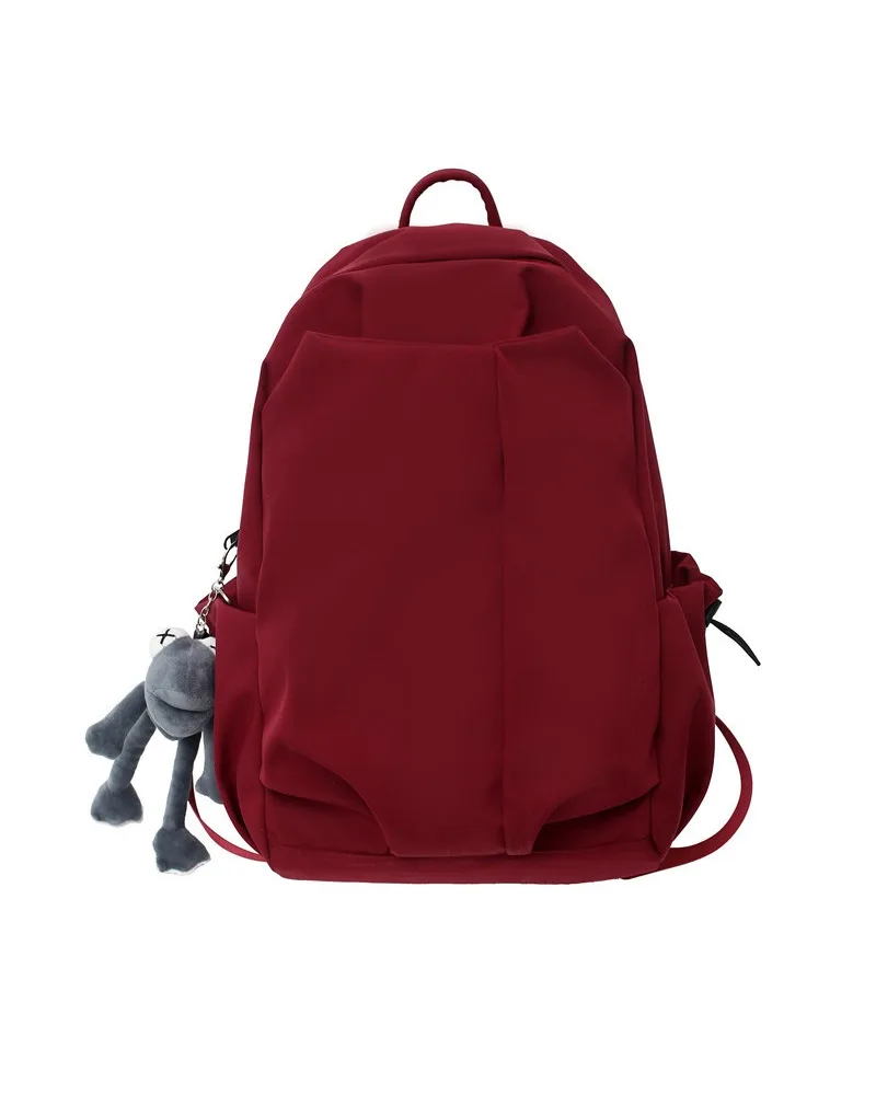 

Large capacity backpack Korean version solid color light casual travel backpack school bag female college student simple ins
