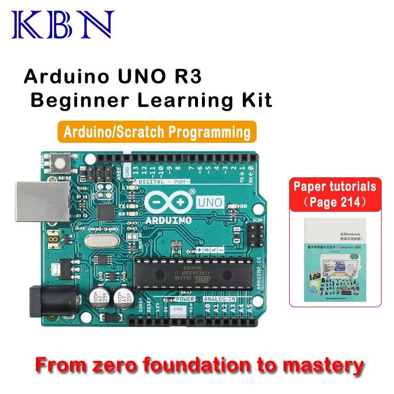 Arduino Uno R3 Development Board Kit Sensor Learning Scratch Mix Programming