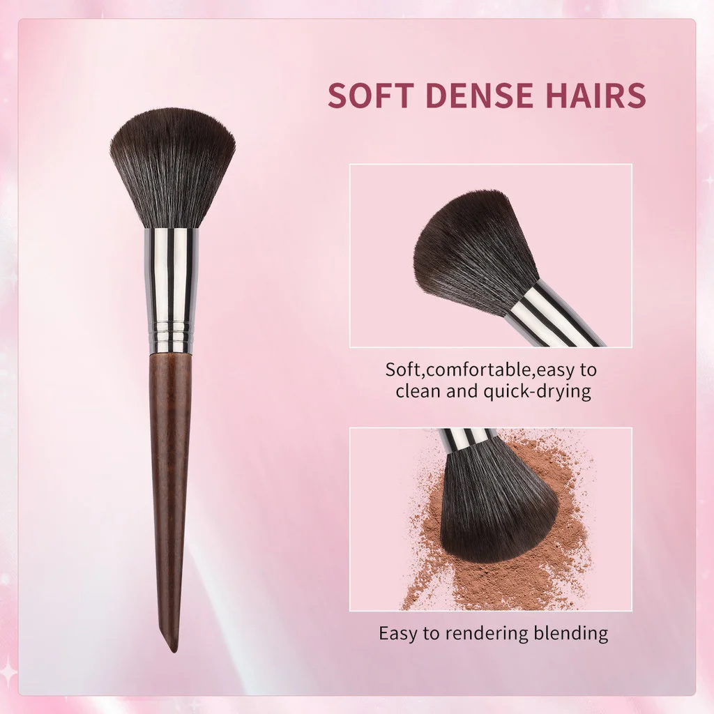 فرشاة بودرة عالية الجودة من OVW، فرشاة أحمر الخدود الصناعية فائقة النعومة، أداة مزج كاملة للوجه #1