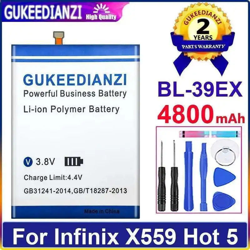 

BL-39EX Mobile Phone Battery 4800Mah For Infinix X559 Hot 5 High-Efficiency High-Capacity