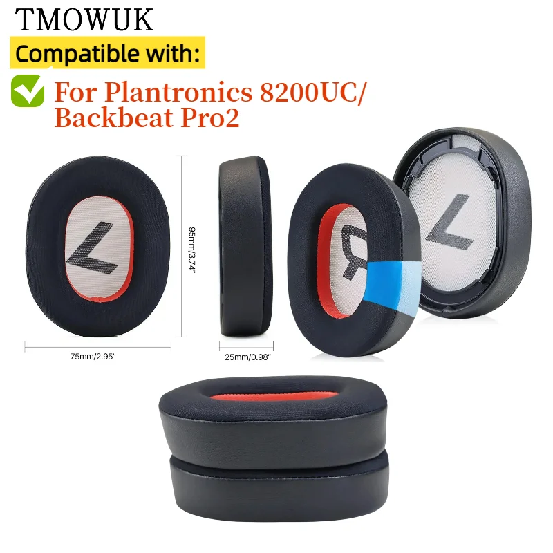

Replacement Cooling Gel Ear Pads For Plantronics 8200UC/Backbeat Pro2 Gaming Headphones