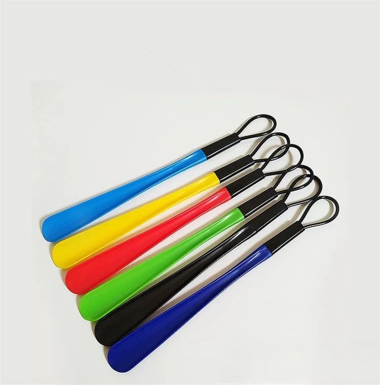 Plastic Shoe Horn With Long Handle Portable Shoe High-end Long Handle Shoe Puller Home Use Shoe Puller