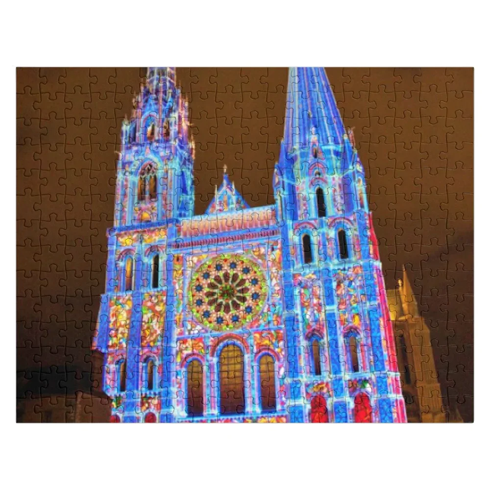 

Chartres Cathedral, Notre-Dame de Chartres, Chartres, France Jigsaw Puzzle Name Wooden Toy Iq Puzzle