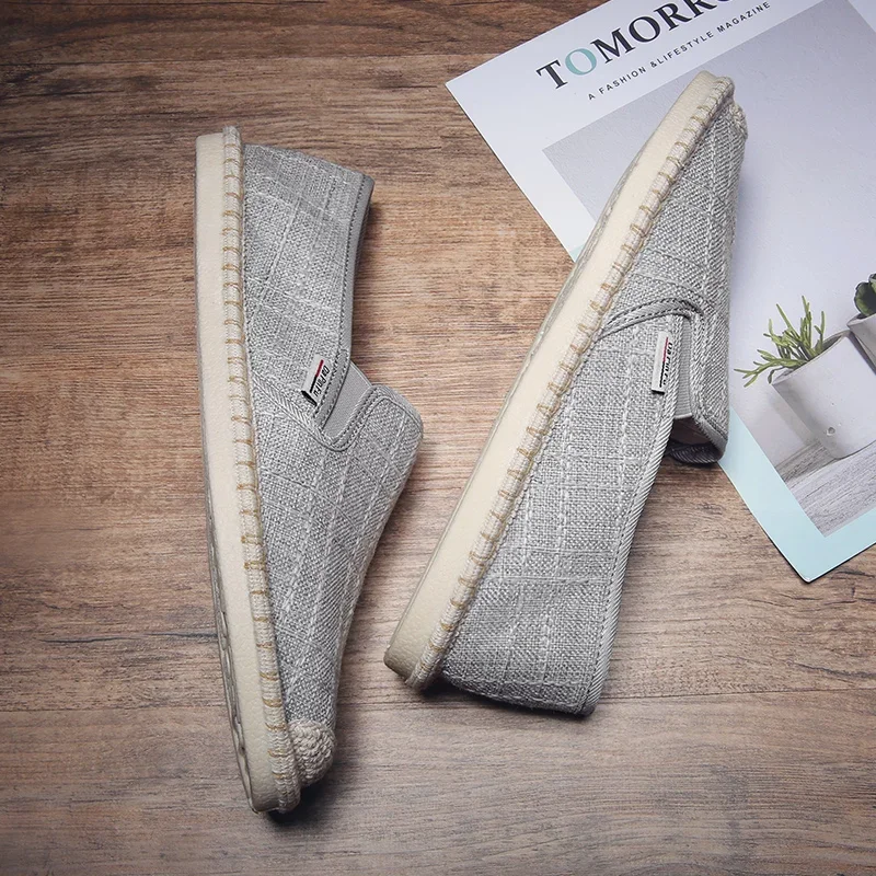 Men Loafers Soft High Quality Spring Canvas Fisherman Shoes Sneakers Men Espadrilles Trend Flats Driving Shoes Men Summer Trend