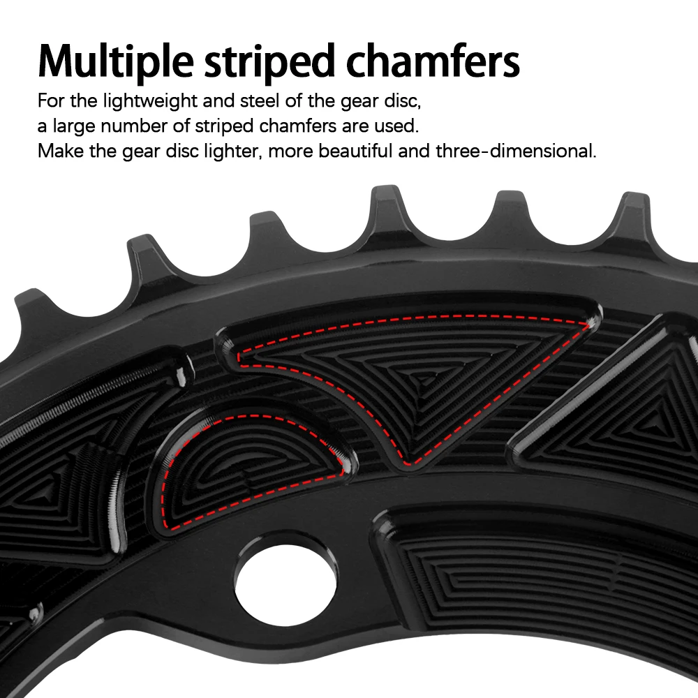 WUZEI 110BCD الطريق دراجة سلسلة 8 9 10 11 12S دراجة سلسلة 40T 48T 58T ضرس واسع ضيق ل Shimano R7000 R8000 R9100 #6