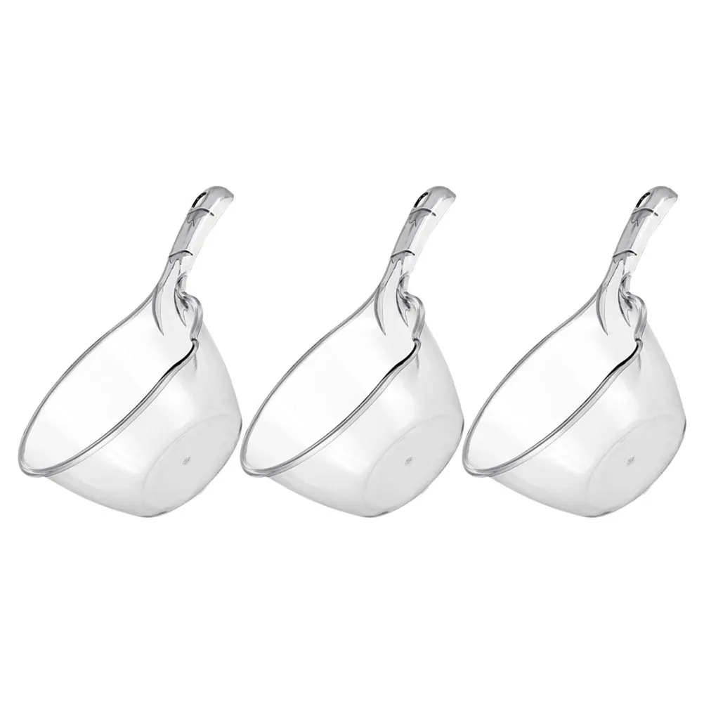 

3Pcs Small Plastic Water Ladle Thickened Kitchen Bath Water Scoop Large Capacity Household Ergonomic Grip