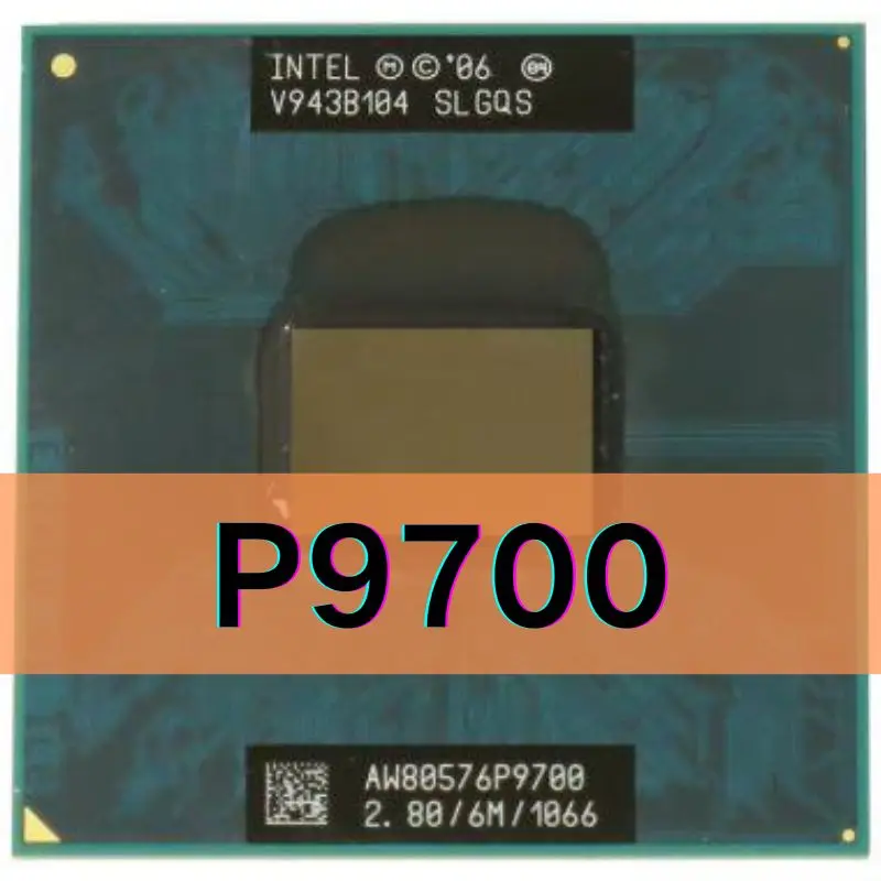 Intel Core 2 Duo Mobile P9700 SLGQS 2.8 GHz Dual-Core Dual-Thread CPU Processor 6M 25W Socket P