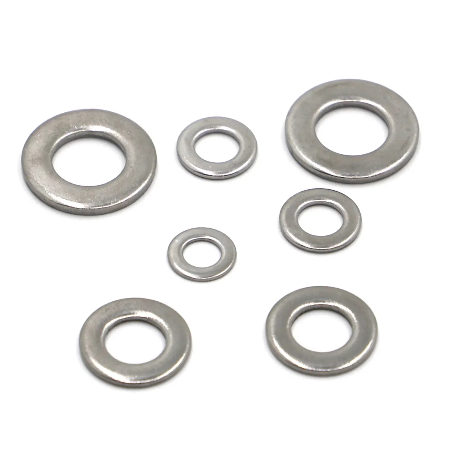 

Plain Washers 304 Stainless Steel Gasket Metal Flat Washer GB97 M1.6 M2 M2.5 M3 M4 M5 M6 M8 M10 M12 M16 M18 M20 M22 M24