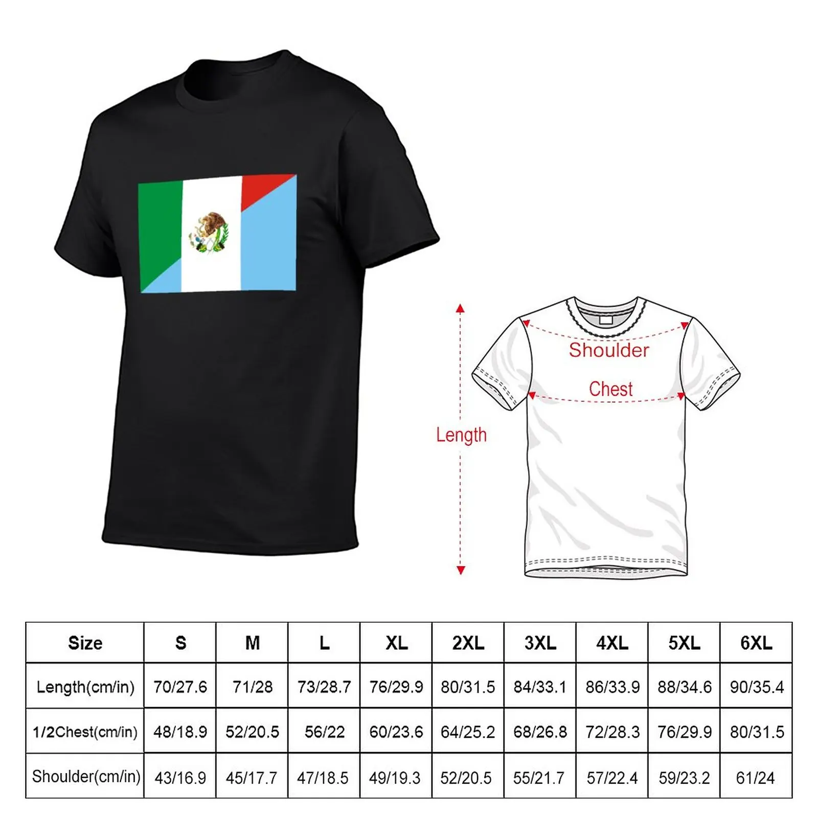 mexico guatemala flag T-Shirt customs design your own summer clothes shirts graphic tees quick drying mens vintage t shirts