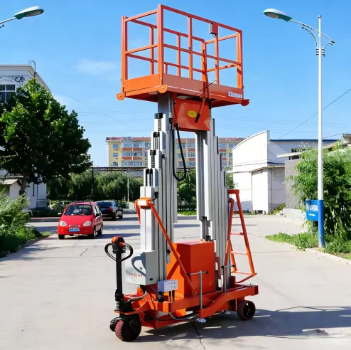 

Customized Aluminium Alloy Double Mast Lifting Platform Telescopic Man Lift Indoor Mobile Vertical Electric Ladder Lift With CE