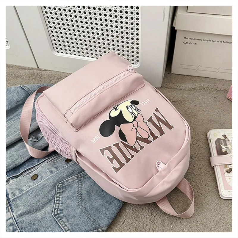

Новый совместный брендовый рюкзак Disney, рюкзак с рисунком Минни, детский школьный рюкзак, подарок для девочки, стежка Диснея