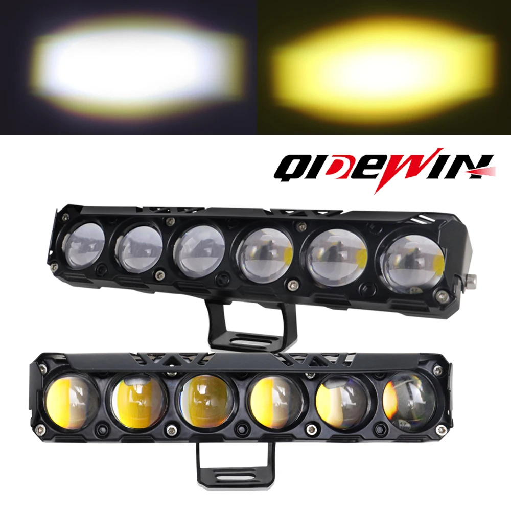 

6 LED projector moto spotlights fog lamp led 5 lens motorcycle headlights for Car Trucks SUV UTV Motorbike Running Driving Light