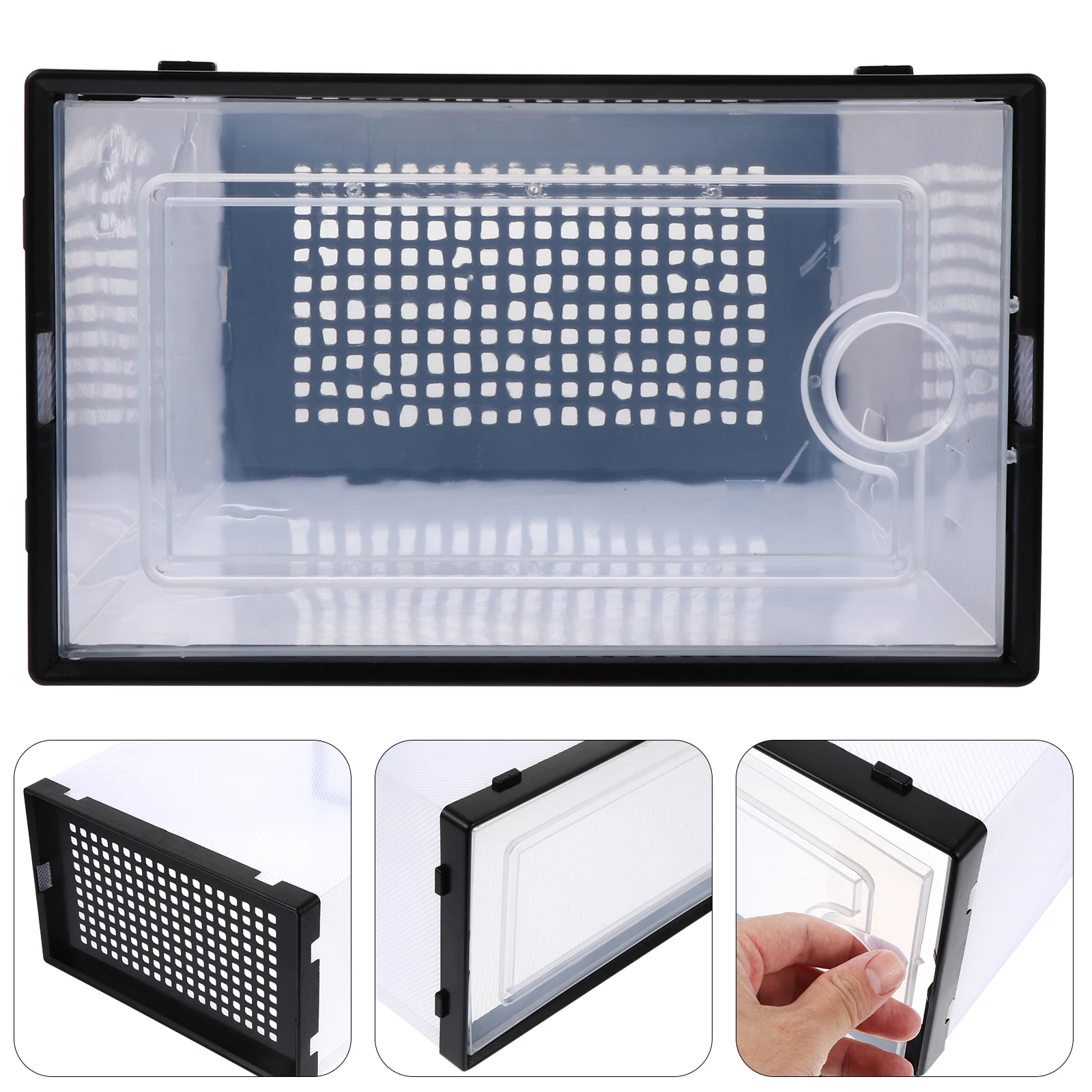 

2 Pcs Shoe Storage Box PP Material Home Dorm Bedroom Transparent Plastic ganizers Sturdy Design Modern Style Shoe Box