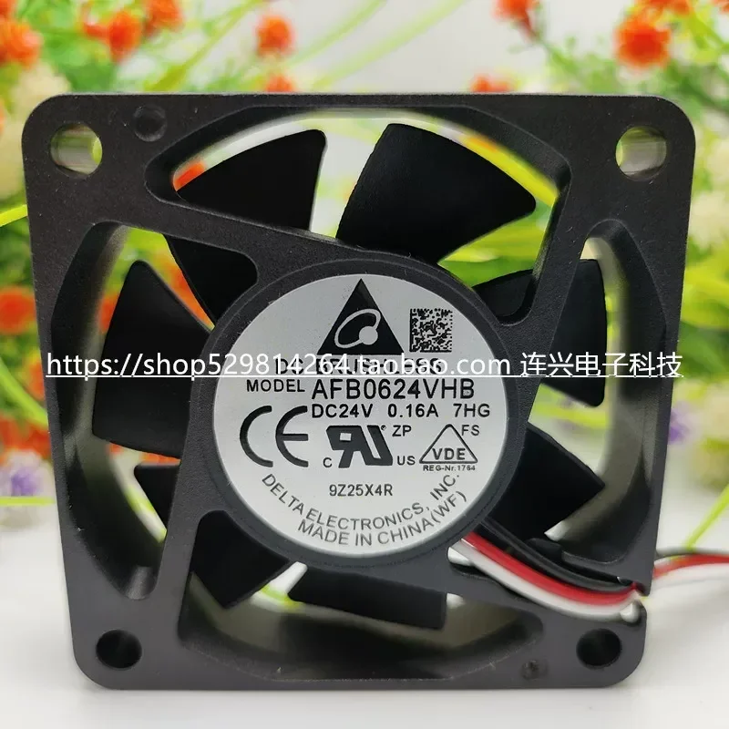 for Delta AFB0624VHB 24V 0.16A 6015 6CM Power Chassis Inverter Cooling Fan
