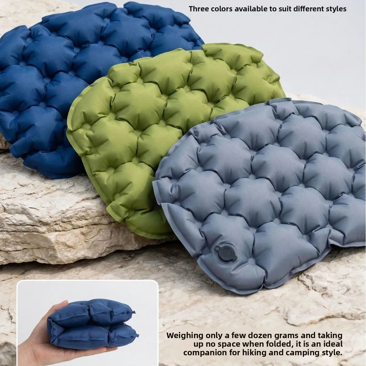 

Outdoor Moisture Proof Inflatable Cushion Portable Foldable Seat Pad Thick Waterproof Camping Office Mat