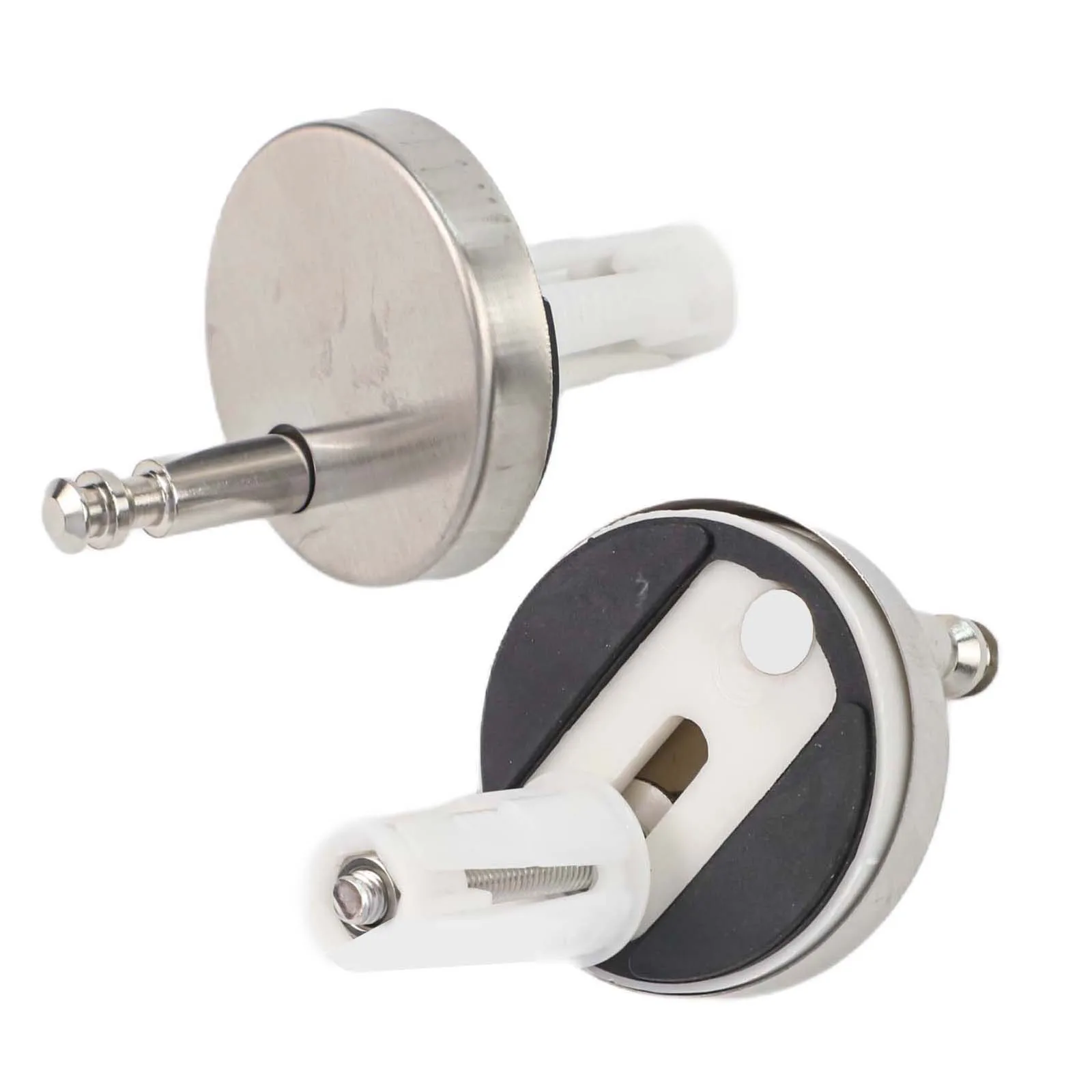 2pcs Stainless Steel Toilet Lid Top Fixed Hinge Screws And Well Nuts Set Quick Screws Fixing Bolts For Toilet Bathroom Acces