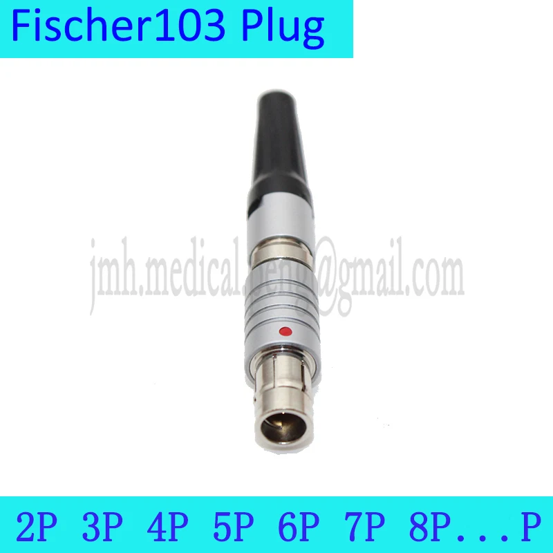 

Compatible Fischer 103 1F 2 3 4 5 6 7 8 12Pins Waterproof Push-pull Self-locking Free Half Moon Male Female Plug Round Connector