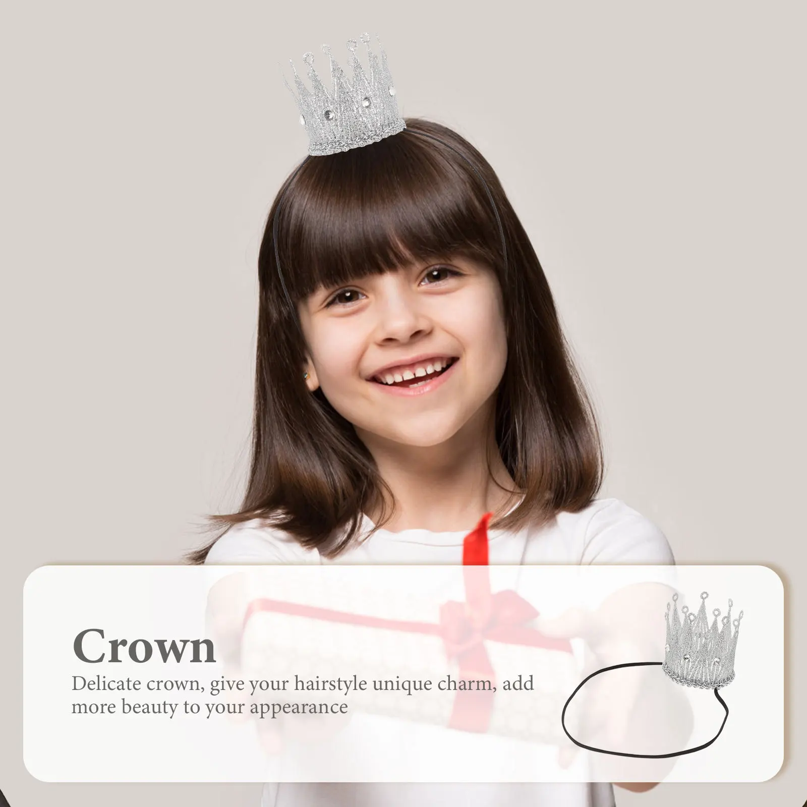 

2 шт., блестящая корона принцессы, головной убор, корона для дня рождения для детей, карнавальный костюм, аксессуар, костюм, короны