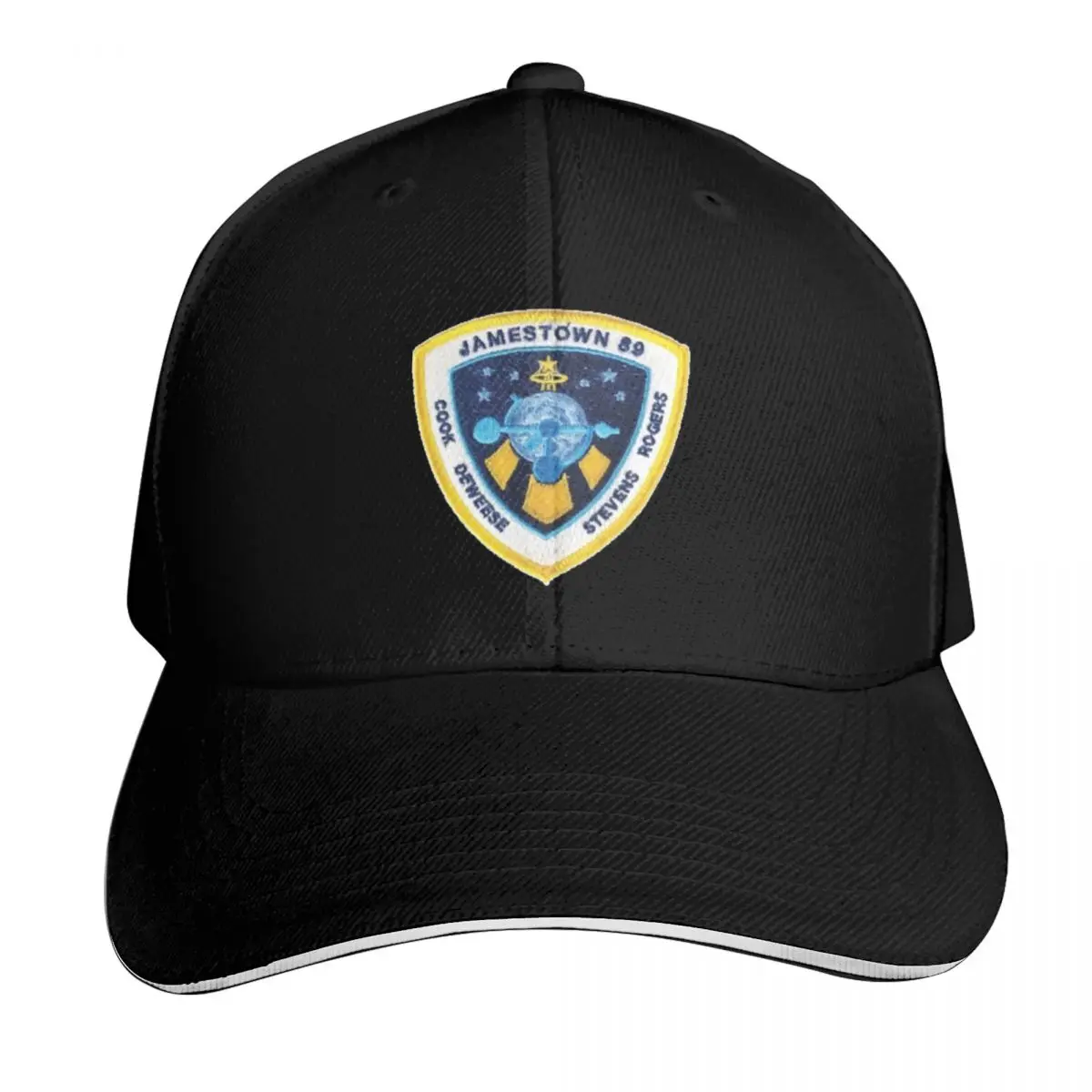For all Mankind season 2Mission 89 Jamestown Baseball Cap Cotton Twill Breathable Contrast Two Tone Brim Snapback Flat Bill