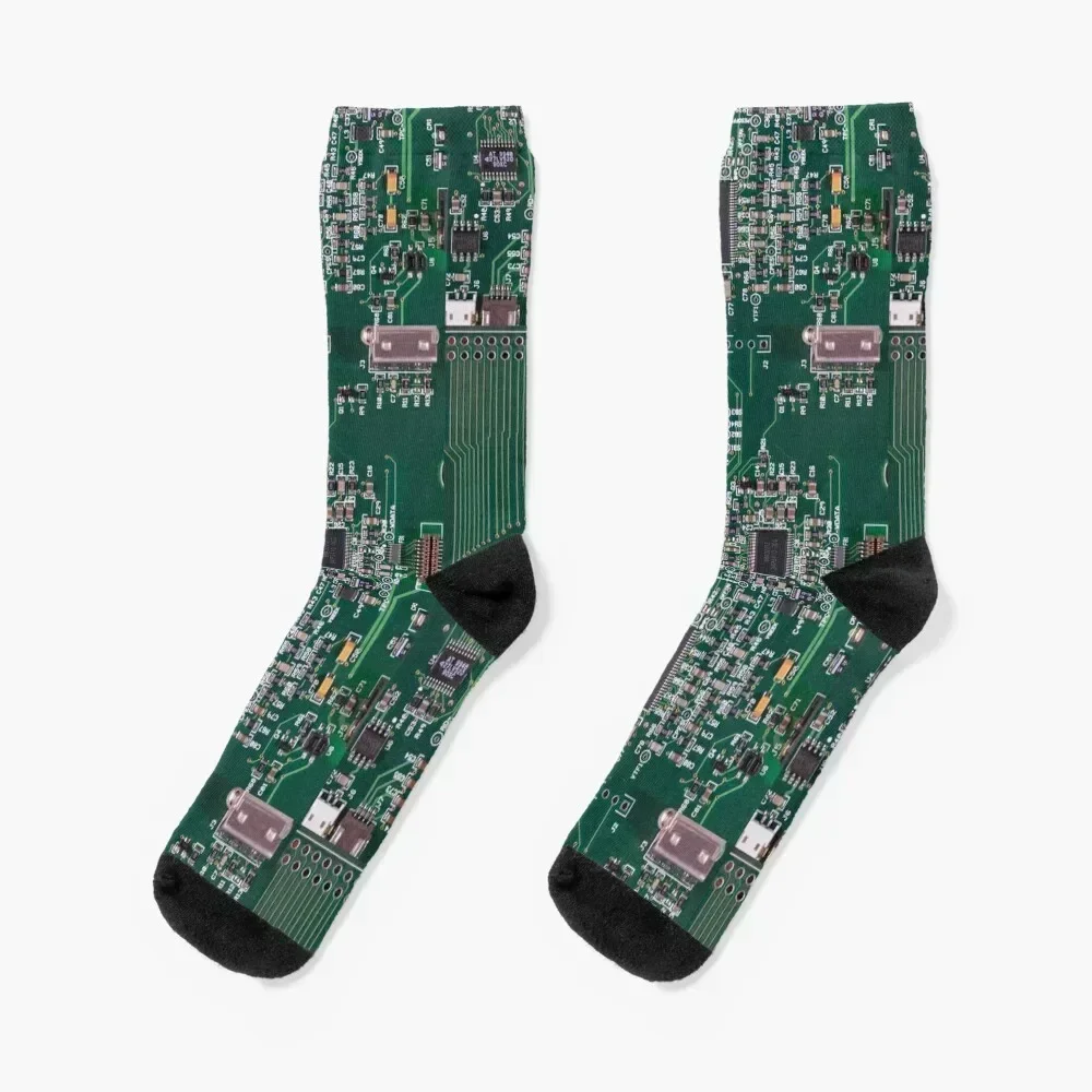 Printed Circuit Socks christmas stocking Thermal man winter gym professional running Socks Men Women's