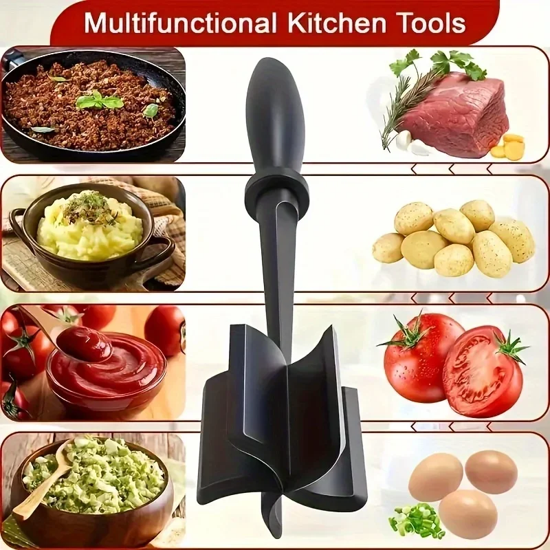 Picadora de carne de mano multifuncional, licuadora sin esfuerzo, picadora de arroz y carne, utensilio de cocina