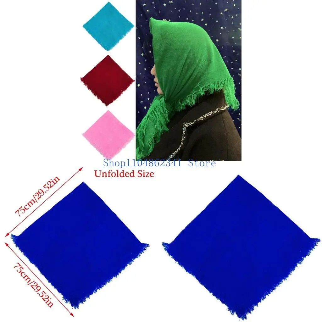 

5ASD Простые сельские стили головные шарф для весеннего этнического шарфы Шал