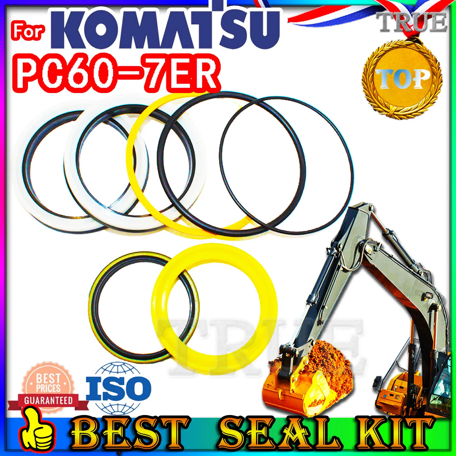 For KOMATSU PC60-7ER Oil Seal Repair Kit Boom Arm Bucket Excavator Hydraulic Cylinder PC60 7ER Factory Direct Sales wholesale